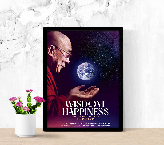 Wisdom of Happiness framed poster