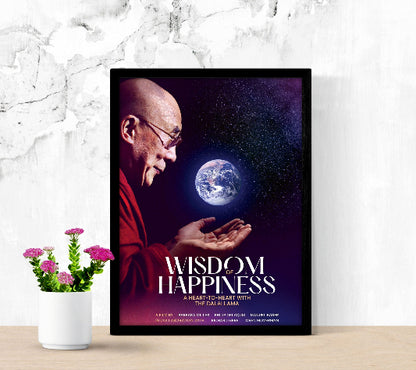 Wisdom of Happiness framed poster
