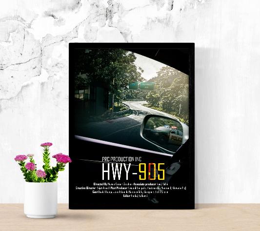 Highway 905 framed poster