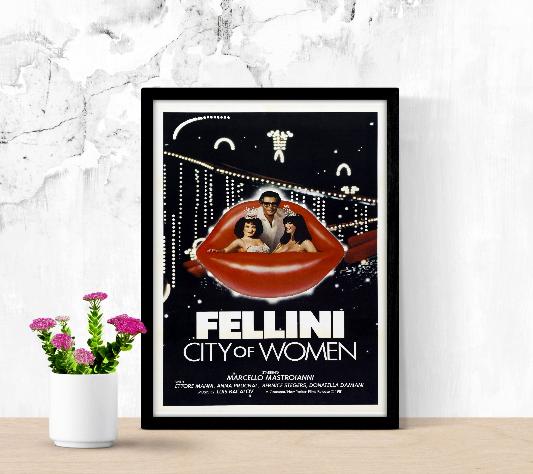 La città delle donne framed poster