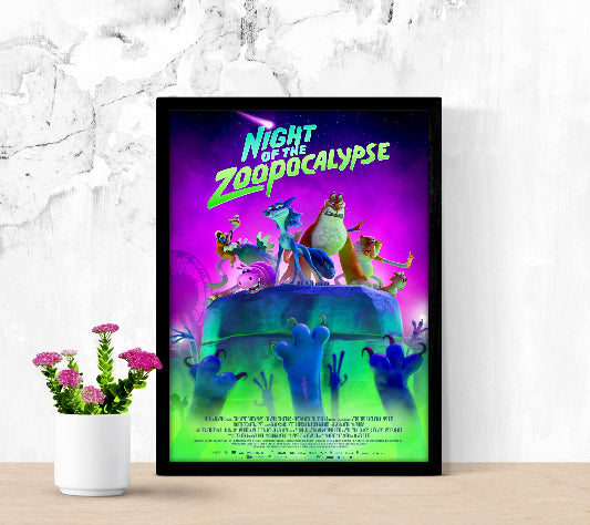 Night of The Zoopocalypse framed poster