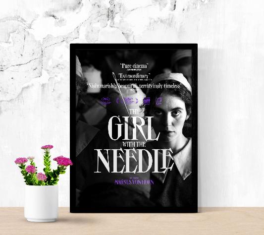 The Girl With The Needle framed poster