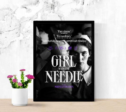 The Girl With The Needle framed poster