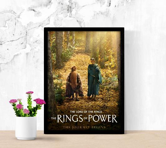 The Rings of Power framed poster