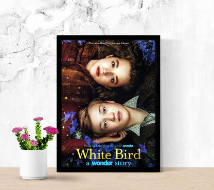 White Bird framed poster