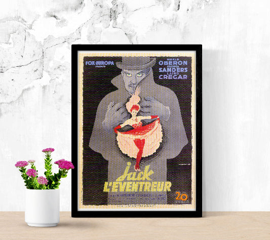 Jack L'eventreur framed poster