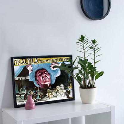 Dracula Has Risen from the Grave framed poster