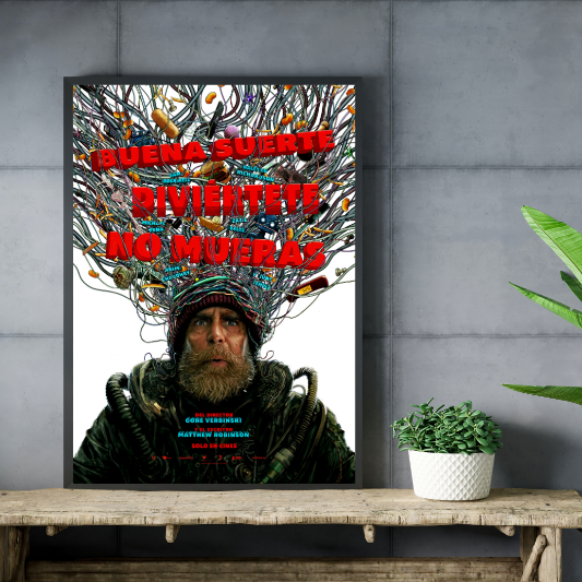 Buena Suerte Diviertete No Mueras framed poster