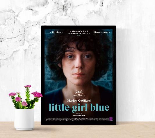 Little Girl Blue framed poster