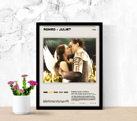 Romeo & Juliet Minimalist framed poster
