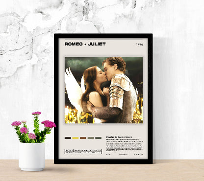 Romeo & Juliet Minimalist framed poster