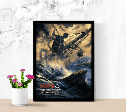 Jaws Cinematic Wall Art framed poster