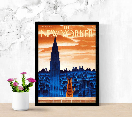 The New Yorker Jan 12 2009 framed poster