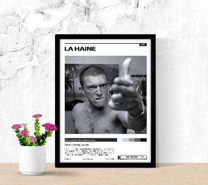 La Haine Minimalist framed poster