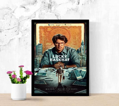 Lucky Baskhar framed poster