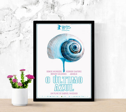 O ùltimo azul framed poster