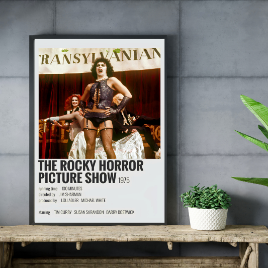 The Rocky Horror Picture Show minimalist framed poster