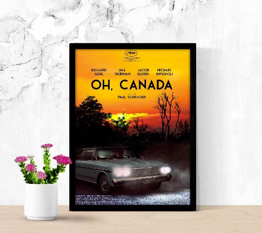 Oh Canada framed poster