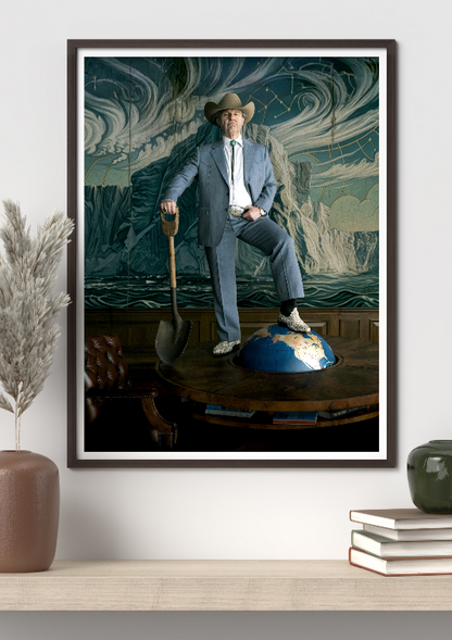 Digger framed poster