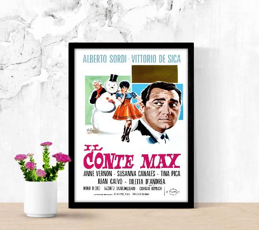 Il Conte Max framed poster