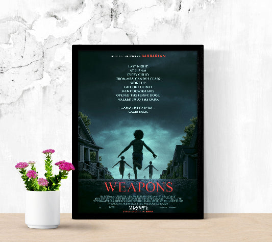 Weapons framed poster