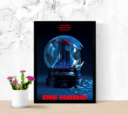 Die Hard Cinematic Wall Art framed poster