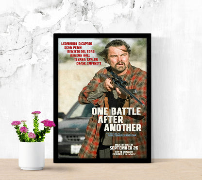 One Battle After Another framed poster