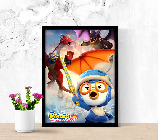 Pororo Dragon Castle Adventure framed poster