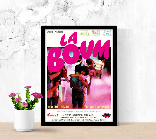 La Boum framed poster