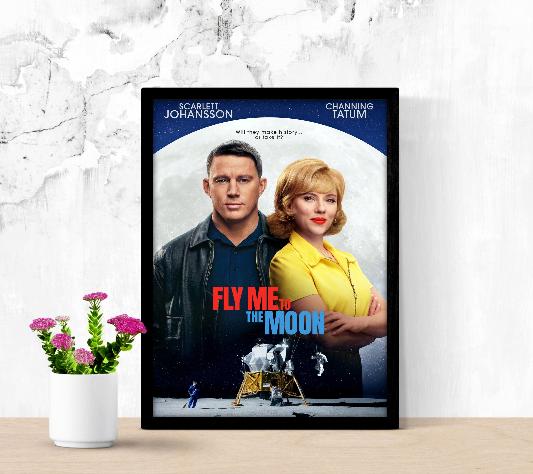 Fly Me To The Moon framed poster