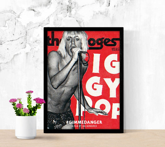 Iggy Pop Gimmedanger framed poster