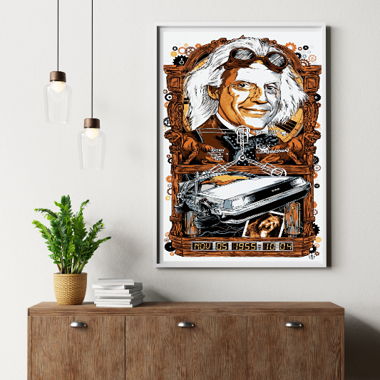 Back To The Future framed poster