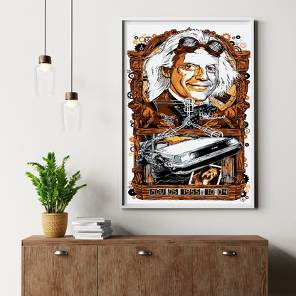 Back To The Future framed poster