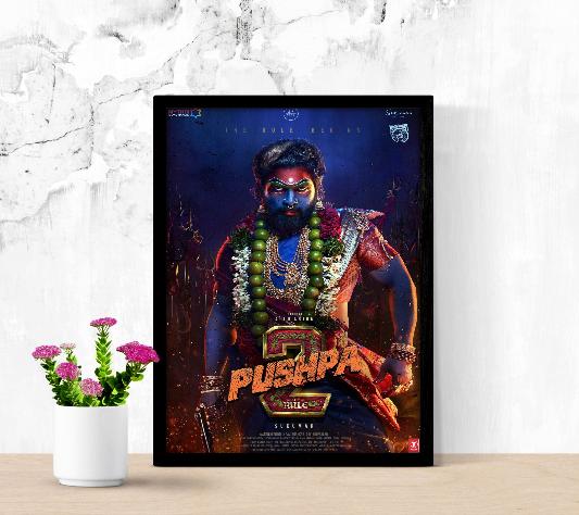 Pushpa framed poster