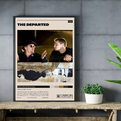 The Departed minimalist framed poster