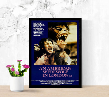 An American Werewolf in London framed poster