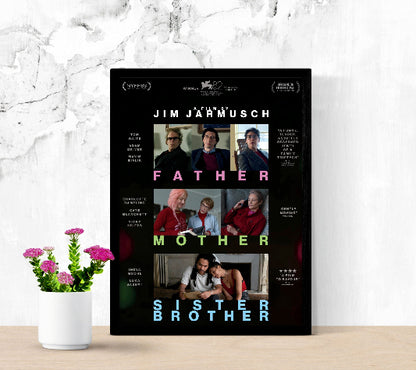 Father Mother Sister Brother framed poster