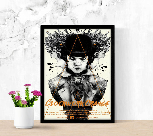 Clockwork Orange Cinematic Wall Art framed poster