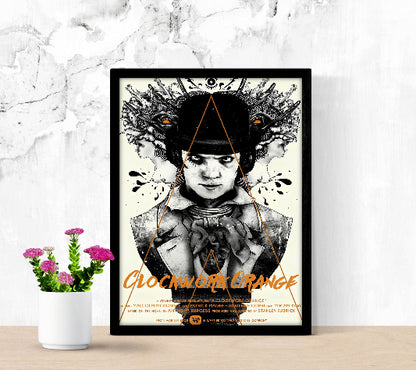 Clockwork Orange Cinematic Wall Art framed poster