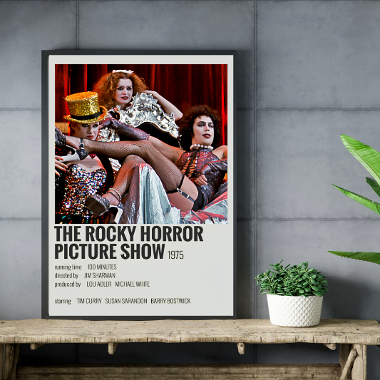 The Rocky Horror Picture Show minimalist framed poster