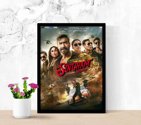 Singham Again framed poster