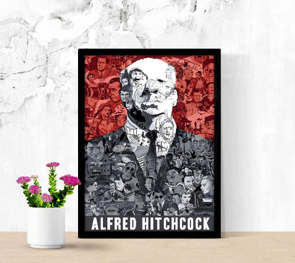 Alfred Hitchcock Cinematic Wall Art framed poster
