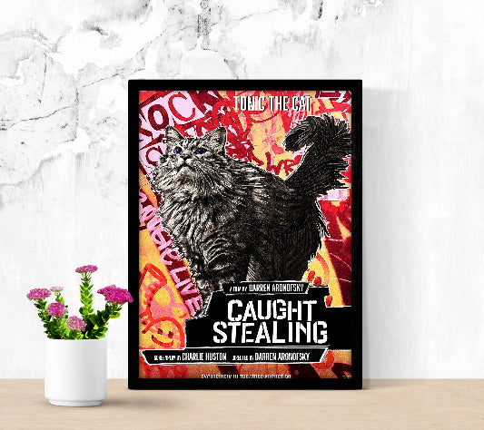Caught Stealing framed poster