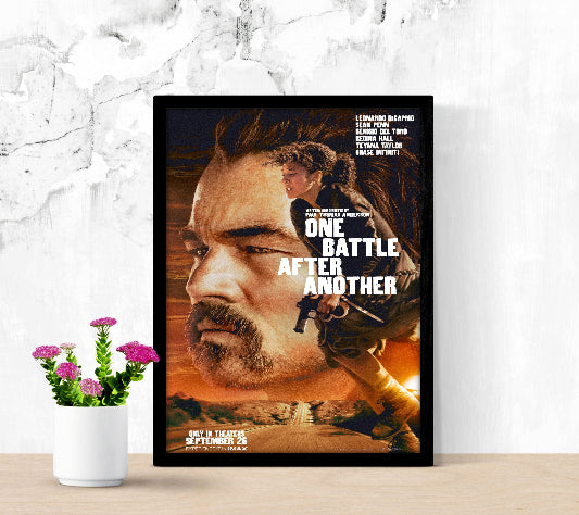 One Battle After Another framed poster