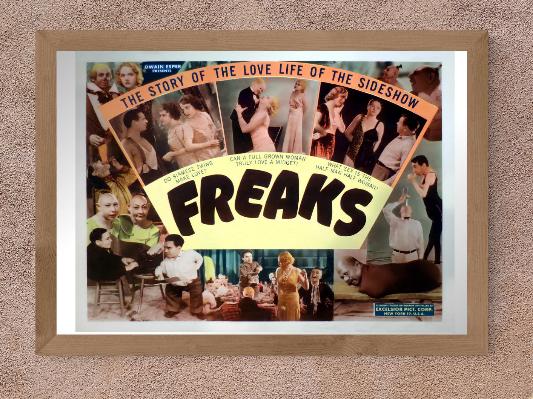 Freaks framed poster