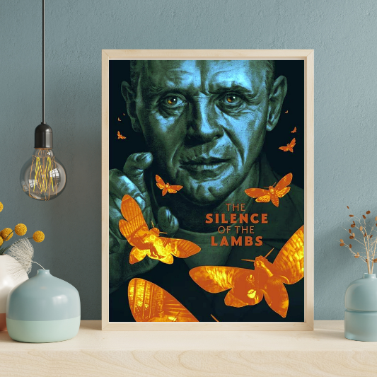 The Silence of The Lambs framed poster