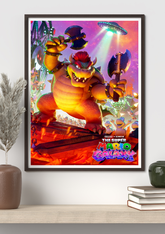 The Super Mario Galaxy framed poster