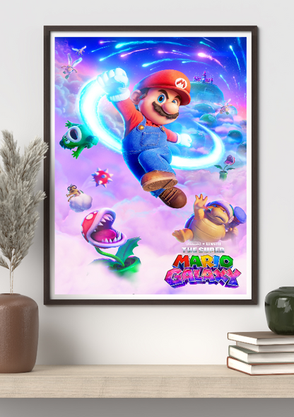 The Super Mario Galaxy framed poster