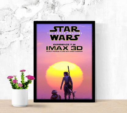 Star Wars The Force Awakens framed poster
