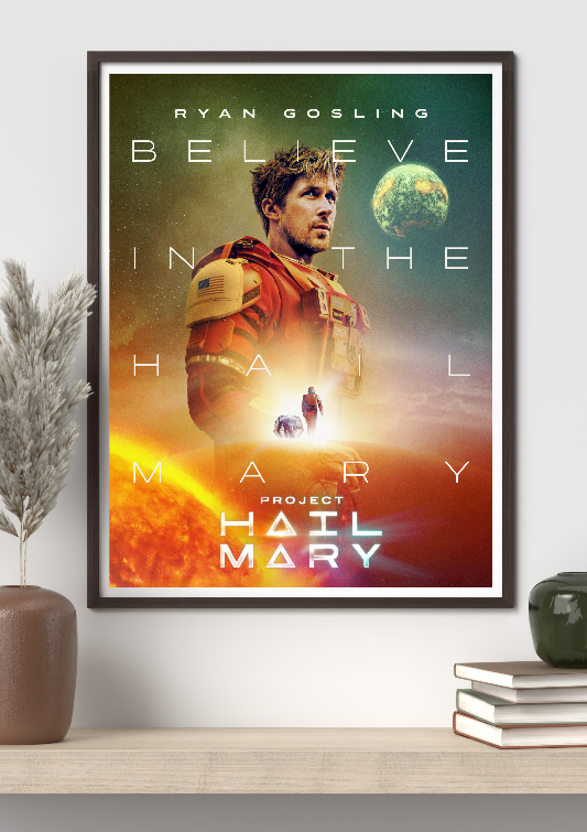 Project Hail Mary framed poster